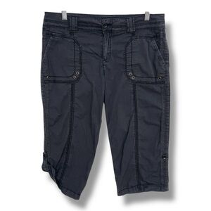 Marrakech Dark Gray Cargo Capri Pants Women’s Size 29 Medium RR70259R1